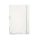 Bloc-notes A5 MILKY avec couverture rigide en papier recyclé - Personnalisable pour vos besoins en objets publicitaires B2B