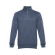 Sweat-shirt col zippé unisexe THC BUDAPEST - Fiche produit - BCM Goodies