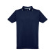 Polo bicolore en coton pour hommes THC ROME - Personnalisation avec logo - BCM Goodies