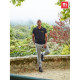 Polo bicolore en coton pour hommes THC ROME - Personnalisation avec logo - BCM Goodies