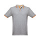 Polo bicolore en coton pour hommes THC ROME - Personnalisation avec logo - BCM Goodies