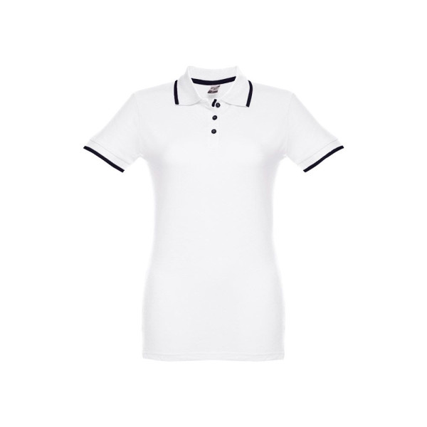 Polo bicolore en coton pour femme THC ROME WOMEN WH. - BCM Goodies