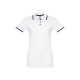Polo bicolore en coton pour femme THC ROME WOMEN WH. - BCM Goodies