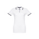 Polo bicolore en coton pour femme THC ROME WOMEN WH. - BCM Goodies