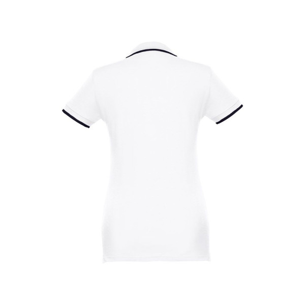 Polo bicolore en coton pour femme THC ROME WOMEN WH. - BCM Goodies