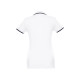 Polo bicolore en coton pour femme THC ROME WOMEN WH. - BCM Goodies