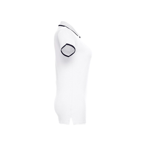 Polo bicolore en coton pour femme THC ROME WOMEN WH. - BCM Goodies