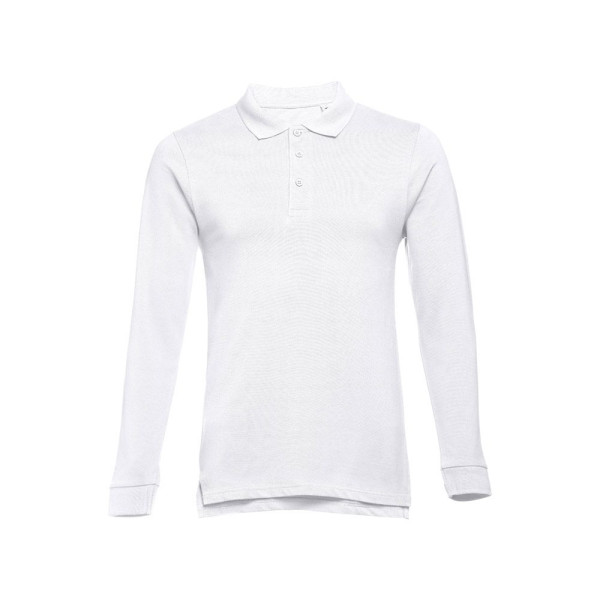Polo en coton à manches longues pour hommes THC BERN WH - BCM Goodies