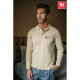 Polo THC BERN à manches longues en coton cardé pour hommes - Personnalisable pour entreprise - Qualité et confort - BCM Goodies