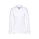Polo à manches longues pour femmes en coton cardé THC BERN WOMEN WH. - BCM Goodies