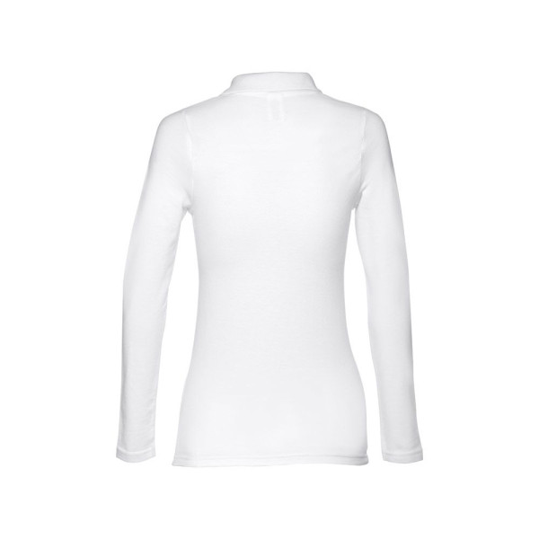 Polo à manches longues pour femmes en coton cardé THC BERN WOMEN WH. - BCM Goodies