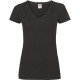 T-shirt femme col V personnalisable Valueweight pour communication d'entreprise – BCM Goodies