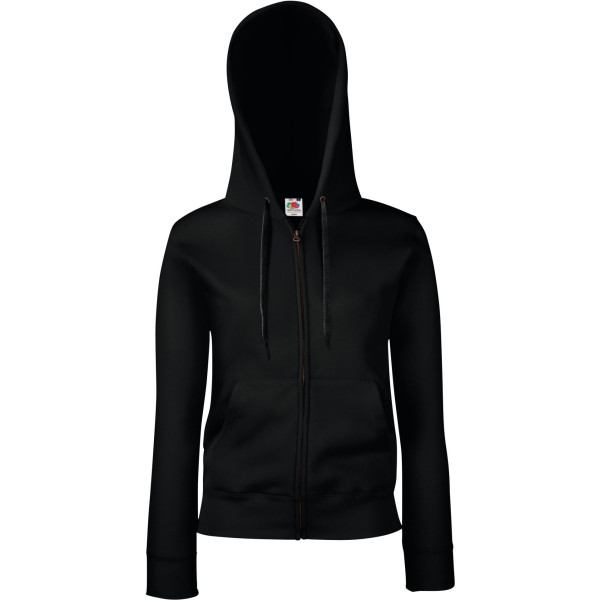 Sweat-shirt femme zippé à capuche personnalisable pour communication d’entreprise – BCM Goodies