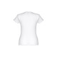 T-shirt femme en coton ceinturé blanc THC SOFIA WH - Objet publicitaire personnalisable