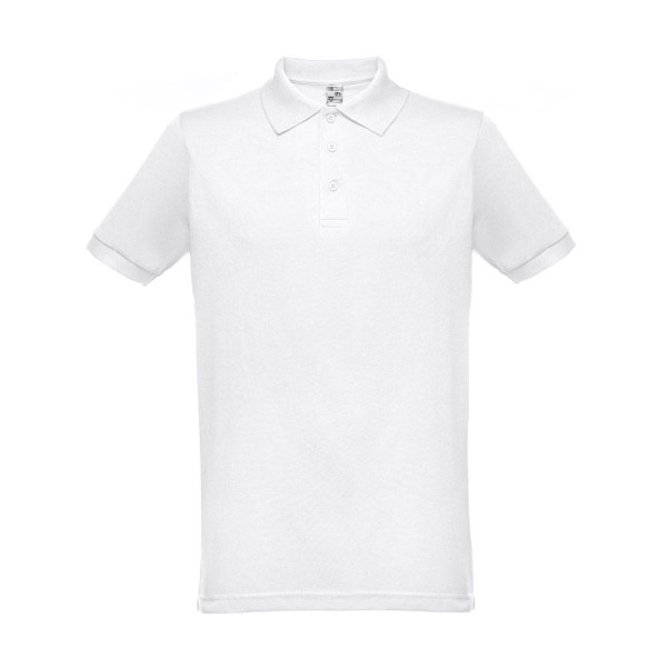 Polo à manches courtes homme THC BERLIN WH - Blanche | BCM Goodies
