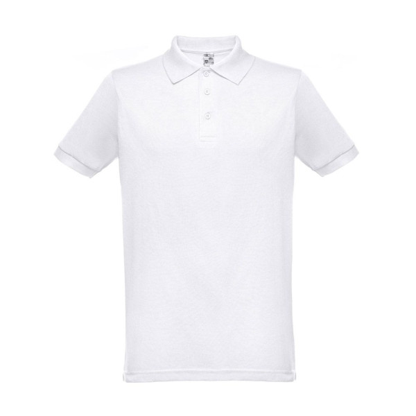 Polo à manches courtes homme THC BERLIN WH - Blanche | BCM Goodies