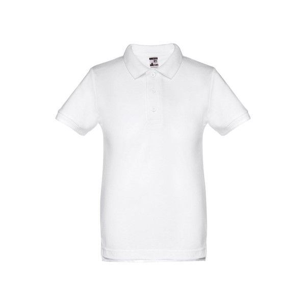 Polo à manches courtes pour enfants THC ADAM KIDS WH - Personnalisation pour entreprises | BCM Goodies
