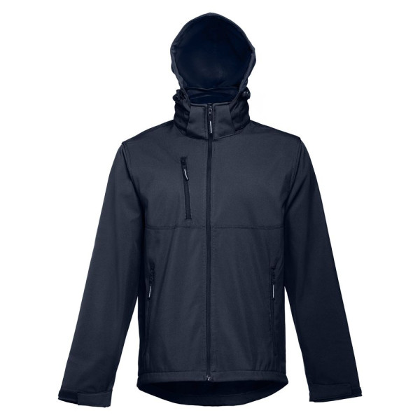 Veste softshell homme THC ZAGREB en polyester et élasthanne - Personnalisation facile - Idéal pour objets publicitaires de quali