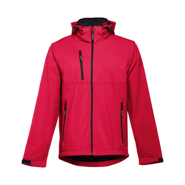 Veste softshell homme THC ZAGREB en polyester et élasthanne - Personnalisation facile - Idéal pour objets publicitaires de quali