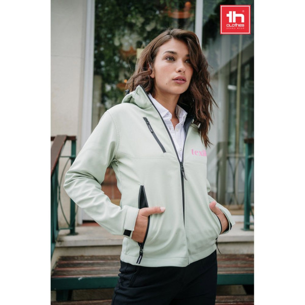 Veste softshell ceinturée pour femme THC ZAGREB WOMEN - Veste personnalisée pour entreprise | BCM Goodies