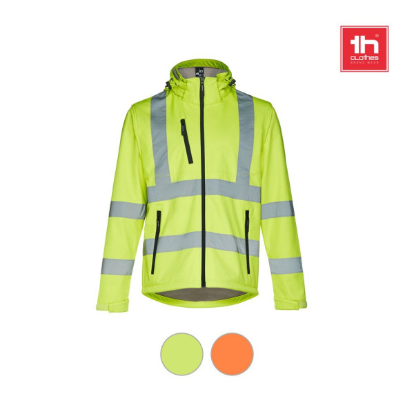 Veste softshell haute visibilité THC ZAGREB WORK - Textile unisexe personnalisable