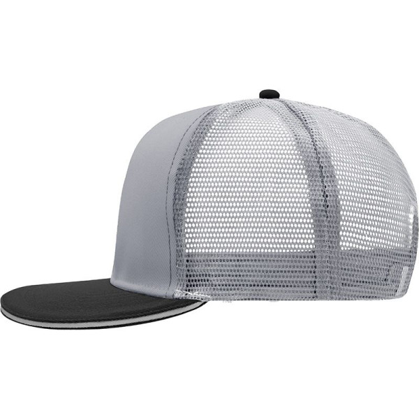 Casquette à visière plate avec visière sandwich unisexe Daiber - 100% polyester - ajustement parfait - personnalisation possible