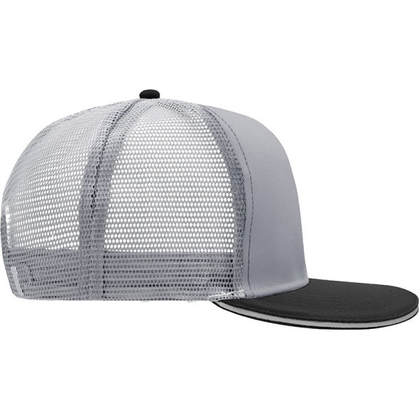 Casquette à visière plate avec visière sandwich unisexe Daiber - 100% polyester - ajustement parfait - personnalisation possible