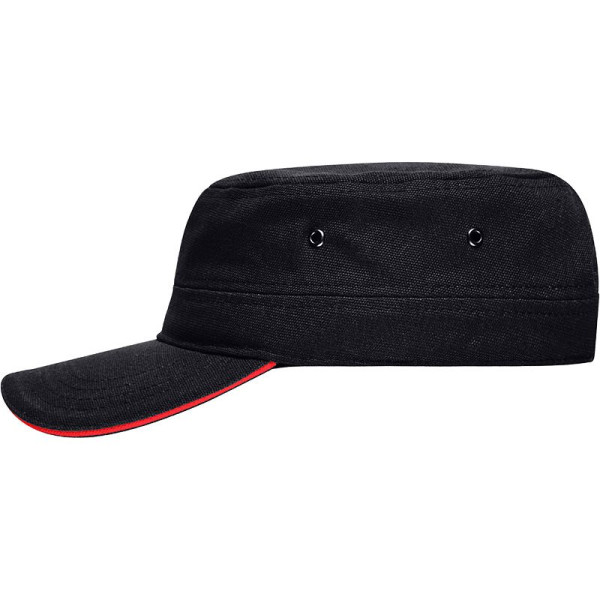 Casquette militaire avec visière sandwich unisexe Daiber - Accessoire de communication de marque efficace