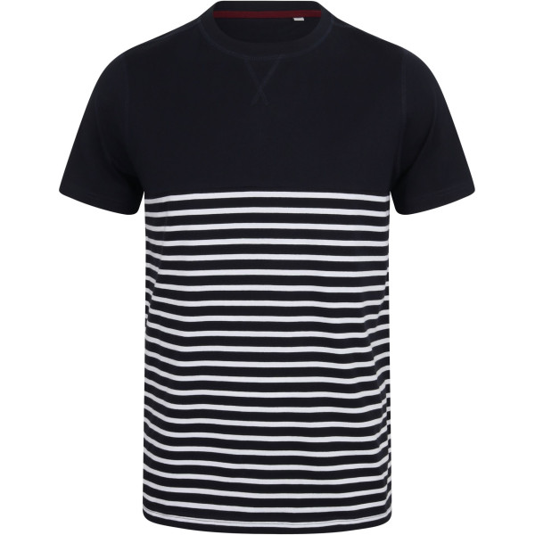 T-shirt breton à manches courtes personnalisable pour communication d’entreprise – BCM Goodies