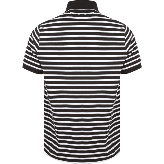 Polo jersey à rayures personnalisable 100% coton pour entreprises – BCM Goodies