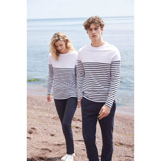 T-shirt breton à manches longues personnalisable pour communication B2B – BCM Goodies