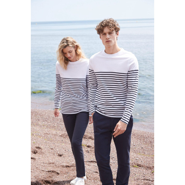 T-shirt breton à manches longues personnalisable pour communication B2B – BCM Goodies
