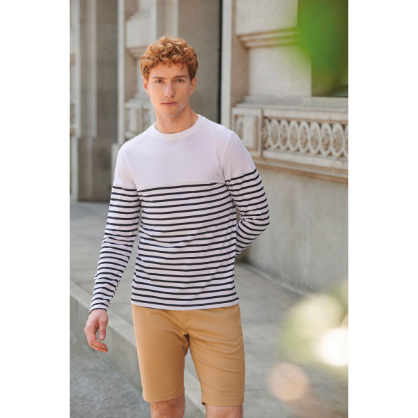 T-shirt breton à manches longues personnalisable pour communication B2B – BCM Goodies
