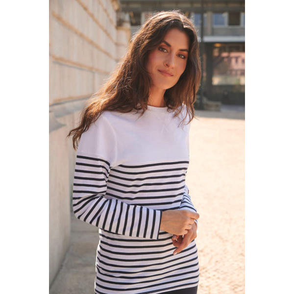 T-shirt breton à manches longues personnalisable pour communication B2B – BCM Goodies