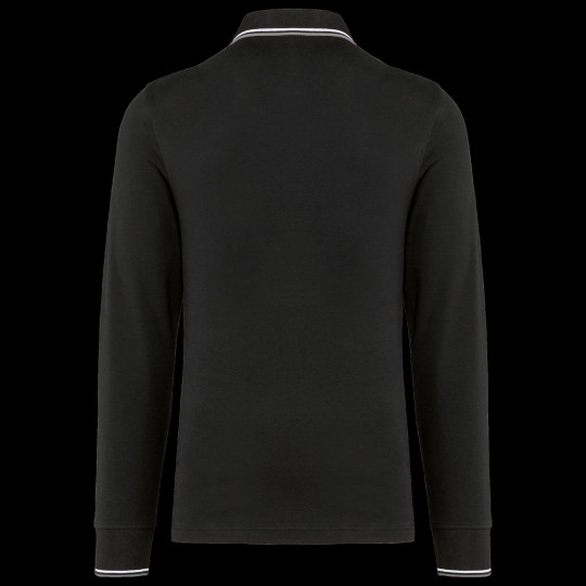 Polo manches longues homme personnalisable en maille piquée – Idéal communication B2B et welcome pack