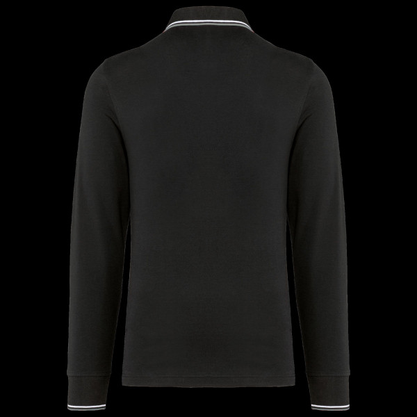Polo manches longues homme personnalisable en maille piquée – Idéal communication B2B et welcome pack