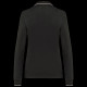 Polo maille piquée manches longues femme personnalisable – Support textile pour communication d’entreprise