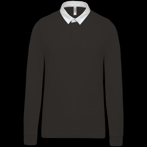 Polo rugby personnalisable 100% coton pour communication d’entreprise – BCM Goodies