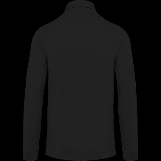 Polo jersey manches longues homme personnalisé – Textile B2B pour communication d’entreprise
