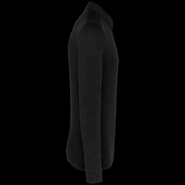 Polo jersey manches longues homme personnalisé – Textile B2B pour communication d’entreprise