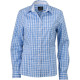 Chemise à carreaux Femme Daiber en coton popeline pour événements professionnels - BCM Goodies