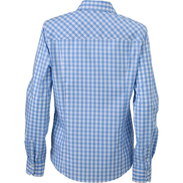 Chemise à carreaux Femme Daiber en coton popeline pour événements professionnels - BCM Goodies