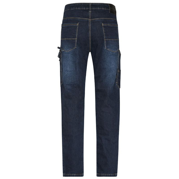 Jean de travail court bio unisexe Daiber - Vêtement professionnel de qualité bio OCS Blended 85% - Empiècements CORDURA - Person