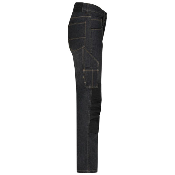Jean de travail court bio unisexe Daiber - Vêtement professionnel de qualité bio OCS Blended 85% - Empiècements CORDURA - Person