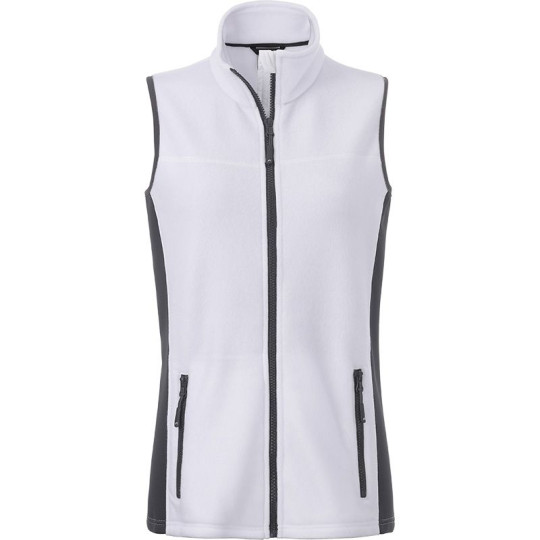 Gilet polaire de travail pour femme Daiber - Strong - 2 poches zippées - Inserts softshell - Col montant - Personnalisable