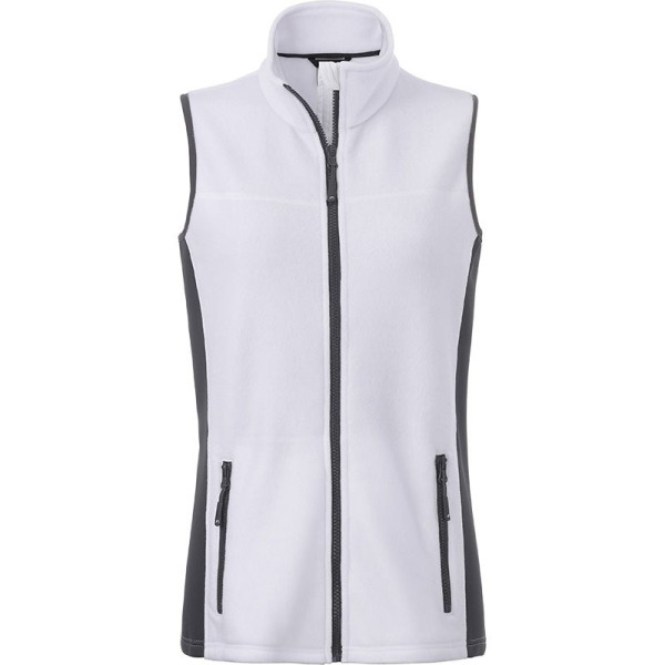 Gilet polaire de travail pour femme Daiber - Strong - 2 poches zippées - Inserts softshell - Col montant - Personnalisable