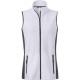 Gilet polaire de travail pour femme Daiber - Strong - 2 poches zippées - Inserts softshell - Col montant - Personnalisable