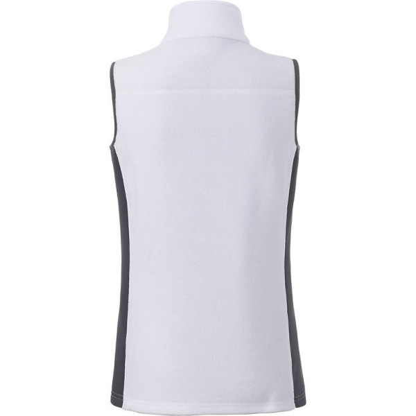 Gilet polaire de travail pour femme Daiber - Strong - 2 poches zippées - Inserts softshell - Col montant - Personnalisable