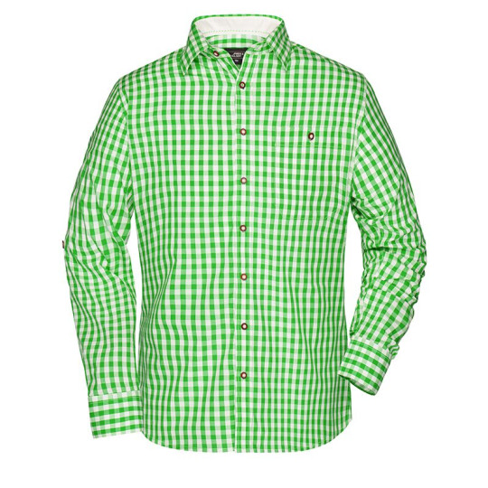 Chemise à carreaux Homme Daiber en coton popeline - BCM Goodies