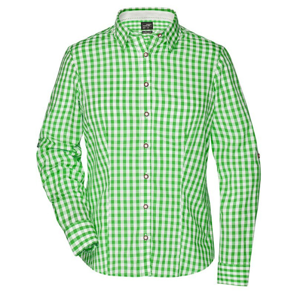 Chemise à carreaux pour femme Daiber en coton popeline - BCM Goodies